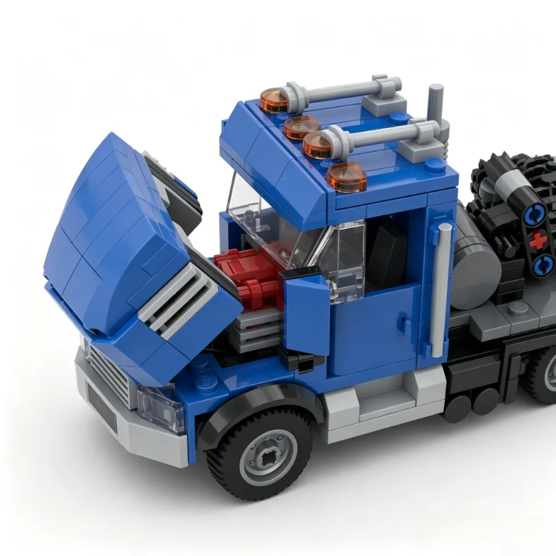 413PCS Cement Mixer Construction Truck Building Blocks Vehicle Model Custom Puzzle DIY Assembly Educational Toy Gift for Kid Boy view 5