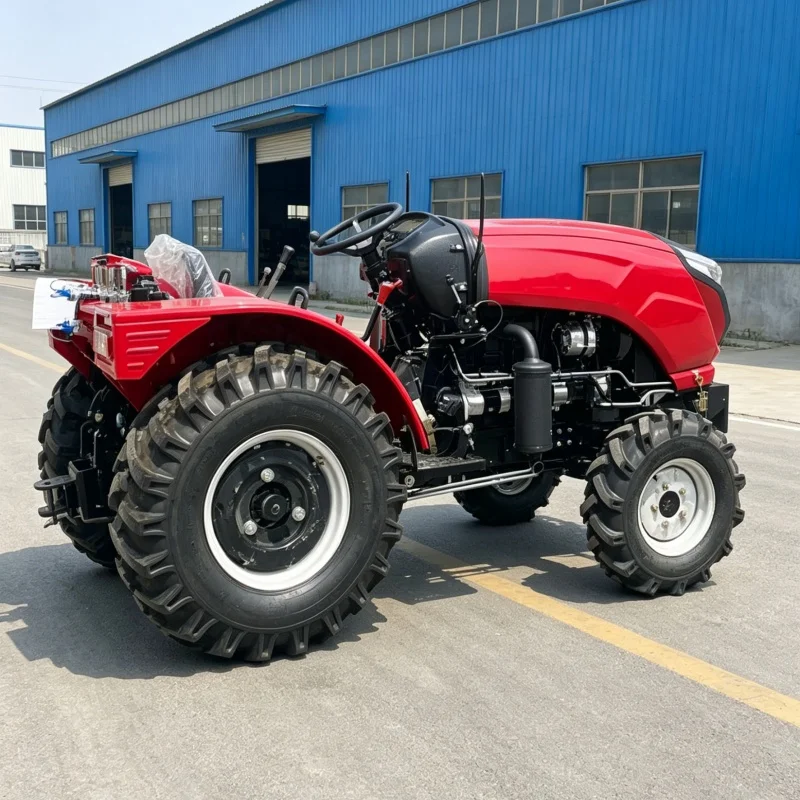 Customized Industry Top 1 Rotary Tiller, Four-Wheel Farm Cultivator, Hot-Selling Wheeled Rotary Tilling and Seeding Equipment