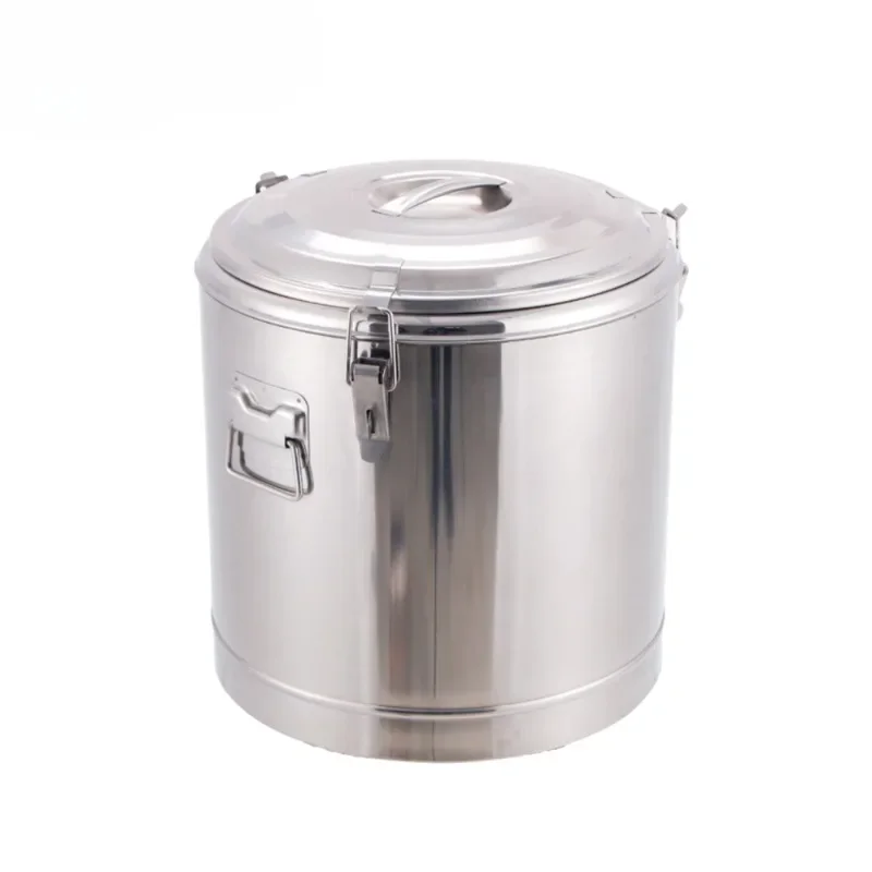 Stainless Steel Insulated Bucket With Water Tap Heat Preservation Thermal Barrel