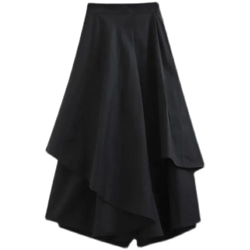 Spring Autumn Streetwear Loose Casual Irregular A-Line Skirt Women High Waist All-Match Harajuku Y2k Skirt Female Clothes 2023