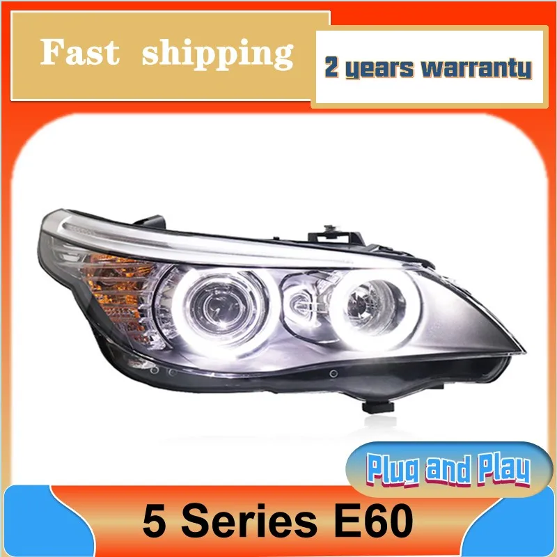 

Car Styling for BMW E60 Headlights 2003-2010 E60 Head Light DRL Turn Signal Low High Beam Projector Lens