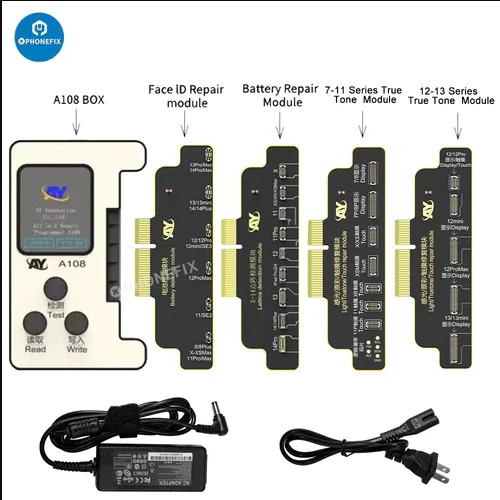 

AY A108 Multifunction Mobile Phone Repair Programmer for iPhone X to 14 Pro Max Face IDBattery Data Modify Original Color Repair