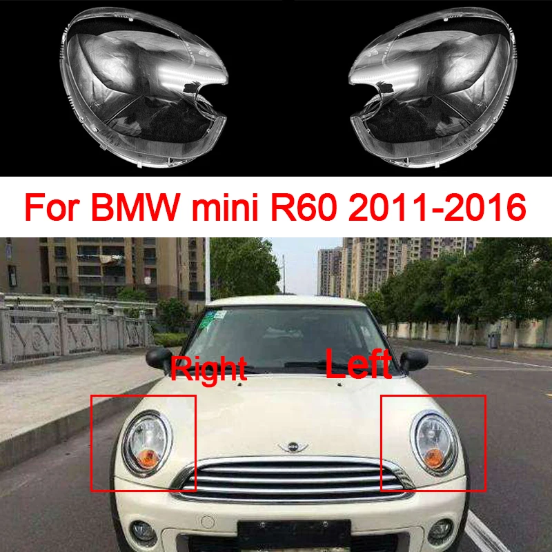 

Чехол-абажур для передней фары BMW MINI R60 2011-2016, прозрачный стеклянный абажур для передней фары, крышка для объектива фары