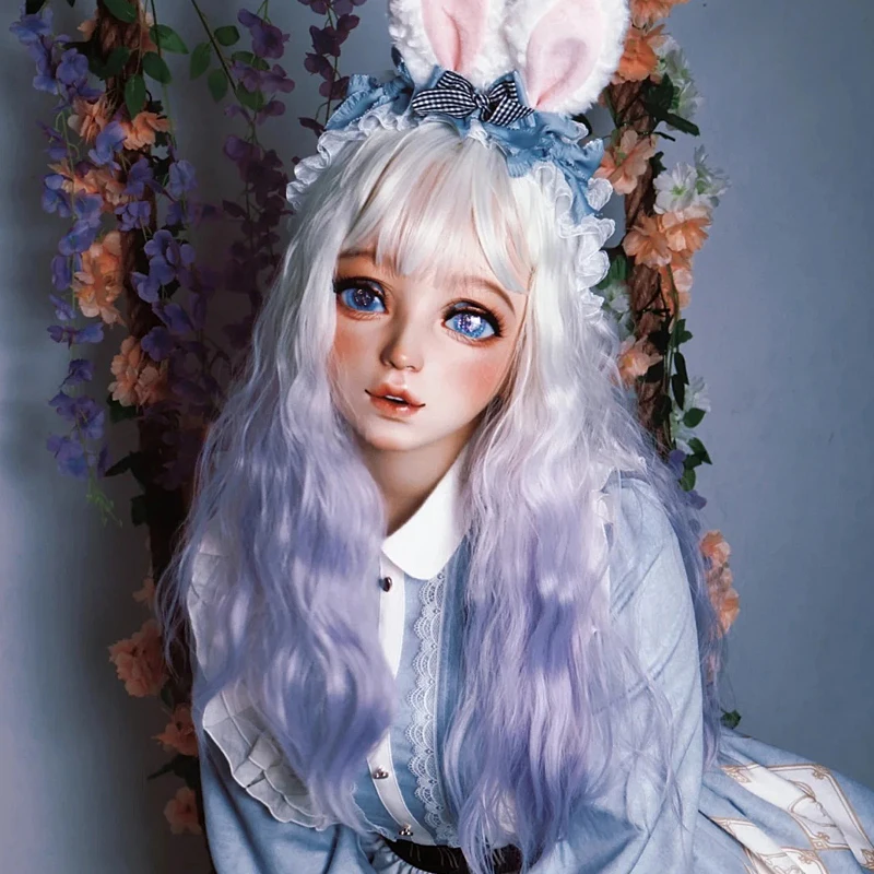 

BJD Resin Half Head/Full Head Masks Kigurumi Eyes Crossdress Cosplay Japanese Anime Unisex Masks Eyes And Wig