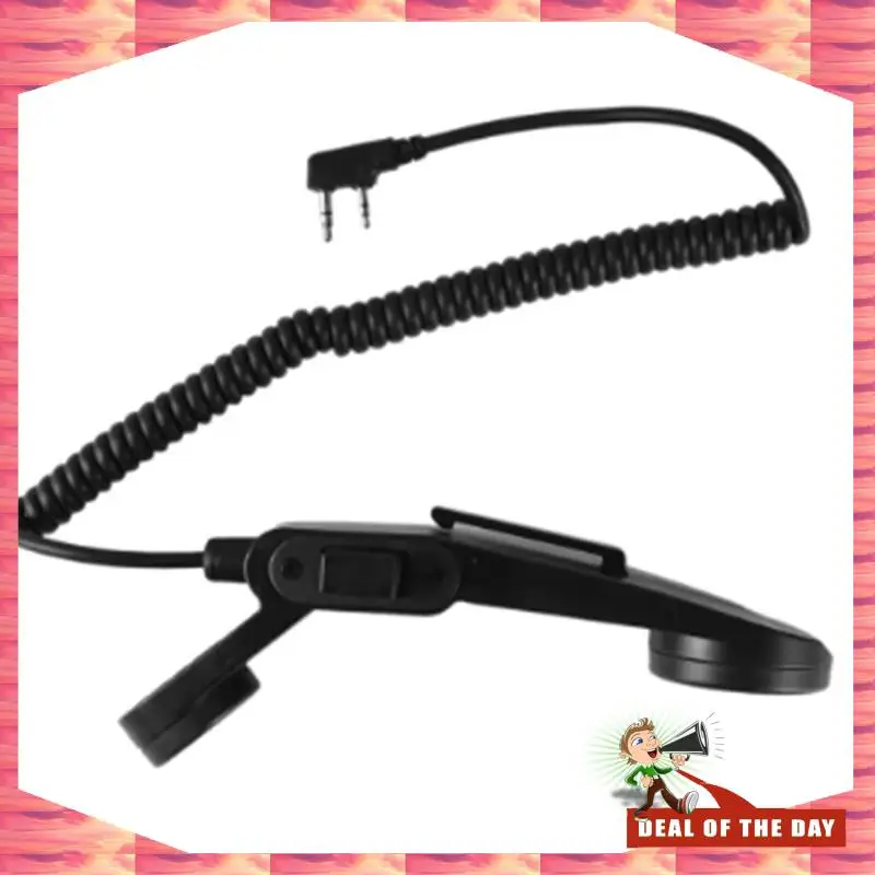 تسليم 24 ساعة 2Pin K-نوع الجيش الرجعية ميكروفون الهاتف ل Baofeng UV-5R BF-888S الكتف PTT ميكروفون
