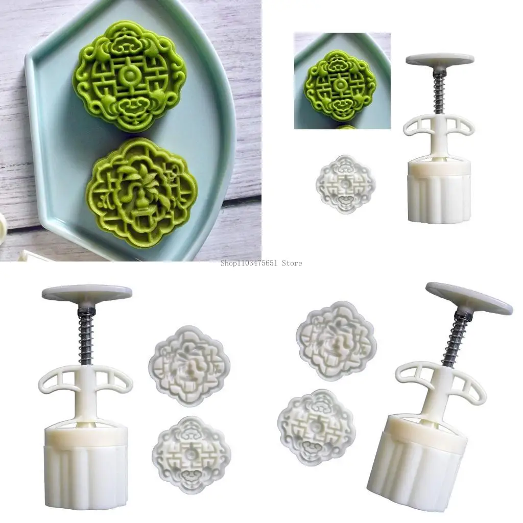 

Cookie Stamps Traditional Moon Cake Molds Pastries Tool for MidAutumn Festival
