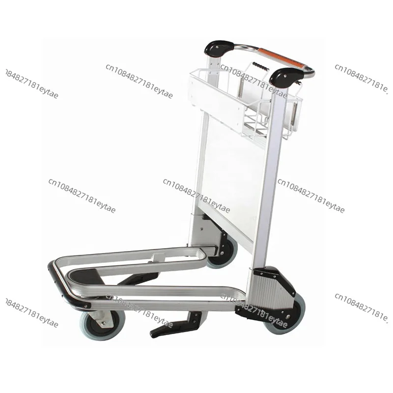 Supply Airport Luggage Carts Wholesale Aluminum Alloy Airport Hotel Luggage  Airport Carts with Hand Brakes for Baggage