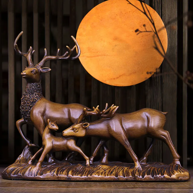 

Creative deer statue crafts modern minimalist home decoration living room foyer office desk decoration housewarming gifts