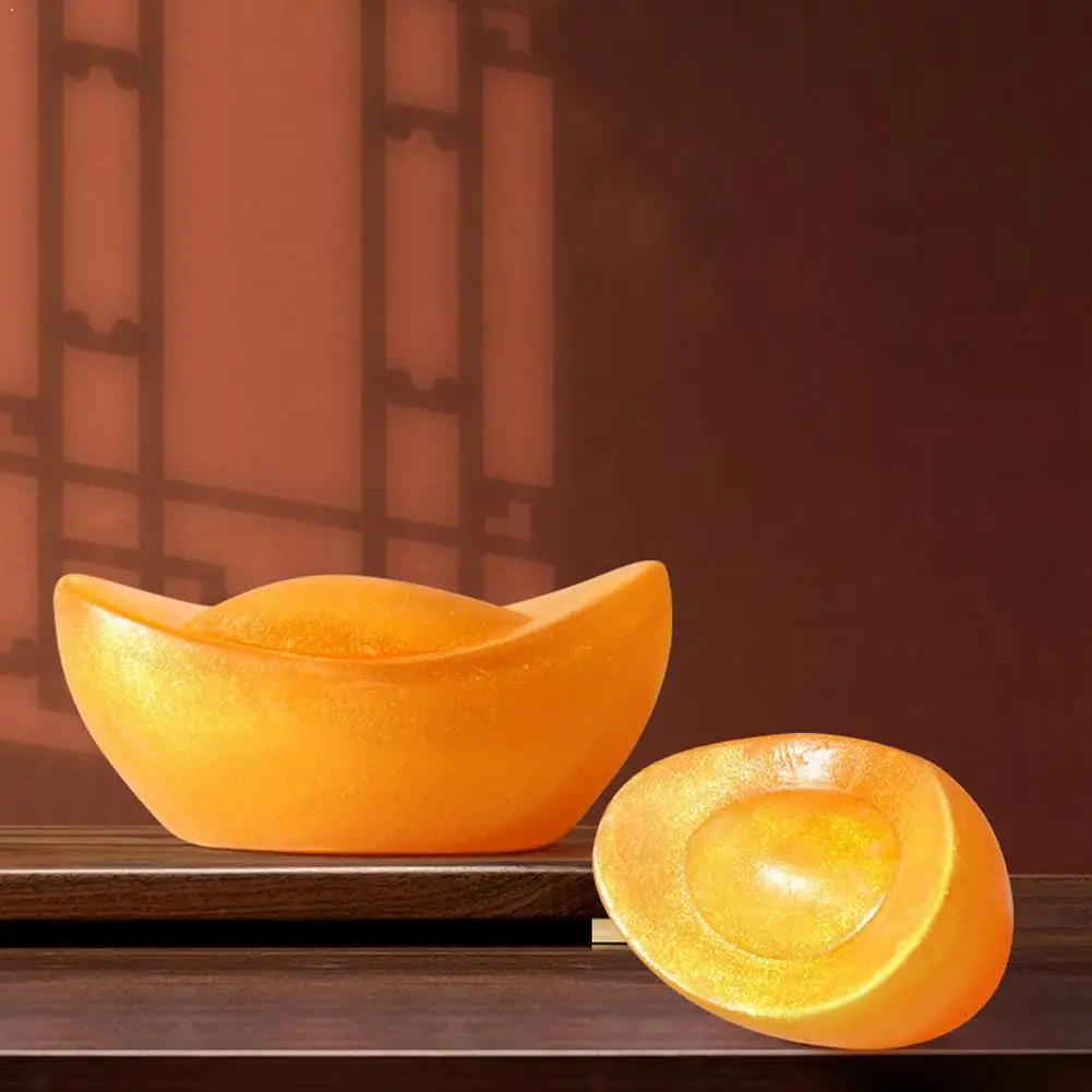 

1/3/6 шт. 2026 новогодний слиток, однотонное ароматное мыло, благословение, привлекающий богатство, ароматное мыло, декоративная деталь