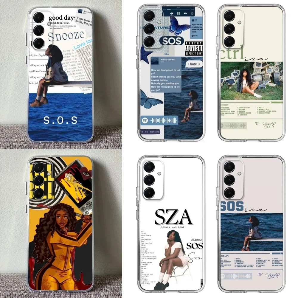 SZA SOS Albums Singer Phone Case Clear Phone Case For Samsung  A71,70,52, 50, 40,31,A50,30S,21S Transparent Back Cover