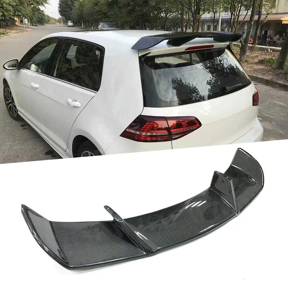 

Carbon Fiber Rear Roof Spoiler Lip Wings For Volkswagen Golf 7 VII MK 7 GTI RZ 2014-2017