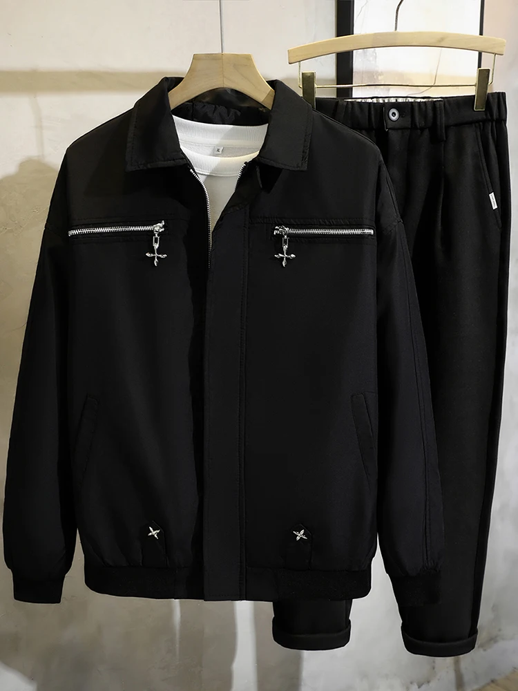 

Мужская повседневная бейсбольная куртка Cleanfit Pilot Jaet Haome High Street, ветрозащитная молния, свободная посадка