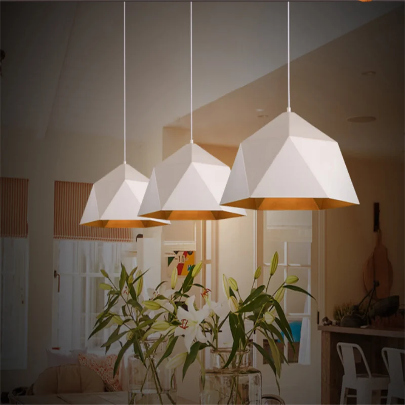 Colorful pendant lights for Dining room Bedroom Kitchen Island Dining table Lights Loft Industrial rustic pendant light