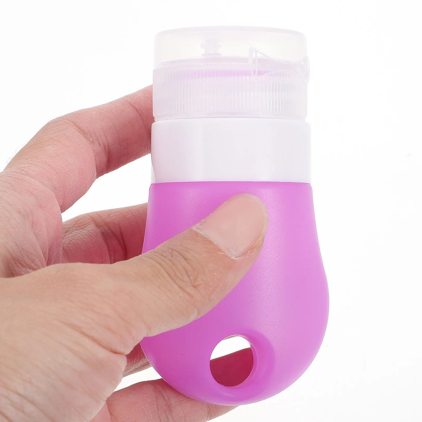 

4 Pcs Silicone Dispense Bottles Small Lotion Shampoo Container Travel Empty Plastic Leakproof Portable Reusable Packaging Bottle