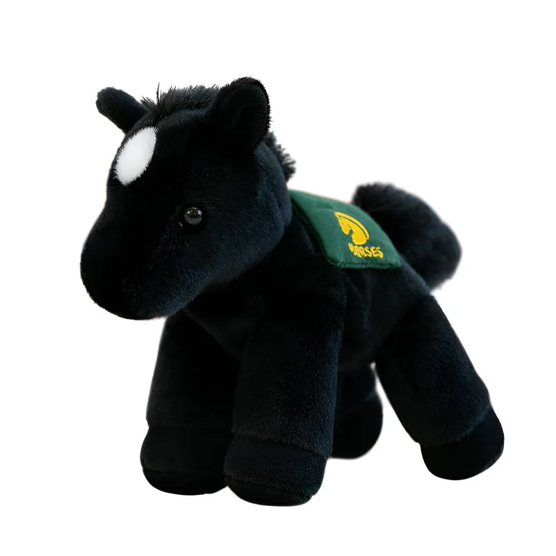 

20X15X10cm Pony Plush Toy Four-Limbed Articulated Pony Chinese Zodiac Horse Year