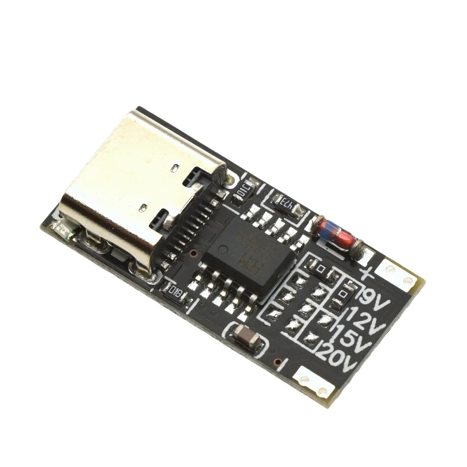 Typ-C PD QC Schnelllade-Auslöser-Modul 5A USB-C DC 9V 12V 15V 20V Spannungserhöhungsmodule für Router und Modem – Detail 2