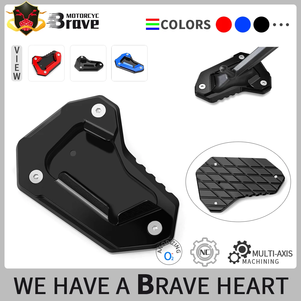 

For Tiger 1200 XR/XRT/XRX /XCX 2015 -2022 2023 2024 2025 Motorcycle CNC Accessories Kickstand Sidestand Extension Pad