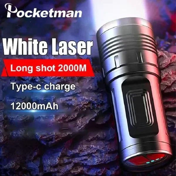 

Ultra Powerful LED Flashlight Super Bright Spotlight Torch Rechargeable Zoom Flashlights High Power Lantern Camping