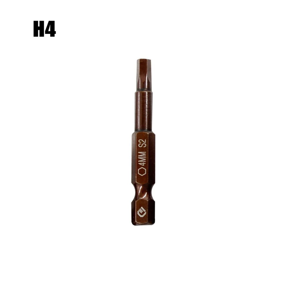 50mm Hexagon Magnetic Screwdriver Bits Set H1.5 H 2 H2.5 H3.0 H4.0 H5.0 H6.0 1/4\