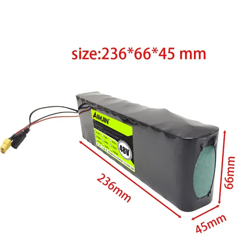 18650 13S2P Electric Scooter Battery Pack Lithium Ion 48V 20Ah Battery 1000w Electric Scooter E-bike Conversion Kit BMS +Charger