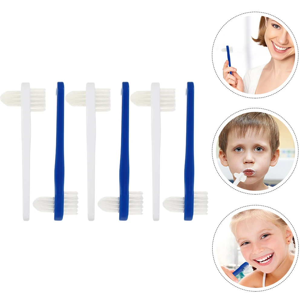 

6 Pcs Adult Toothbrush Pocket Travel Retainer Extra Soft Double-sided Home Pp for Adults Bristle