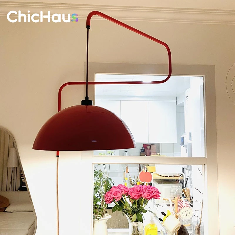 Applique murale rotative nordique Led à bras Long, pour Restaurant, chambre, café, Bar, lampe de chevet design, décoration de maison