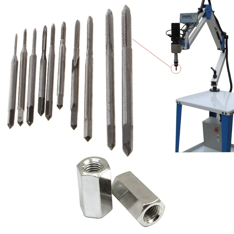 7 Different Sizes from M1 to M3 Mini HSS High Speed Steel Metric Machine Plug Thread Screw Tap Tool