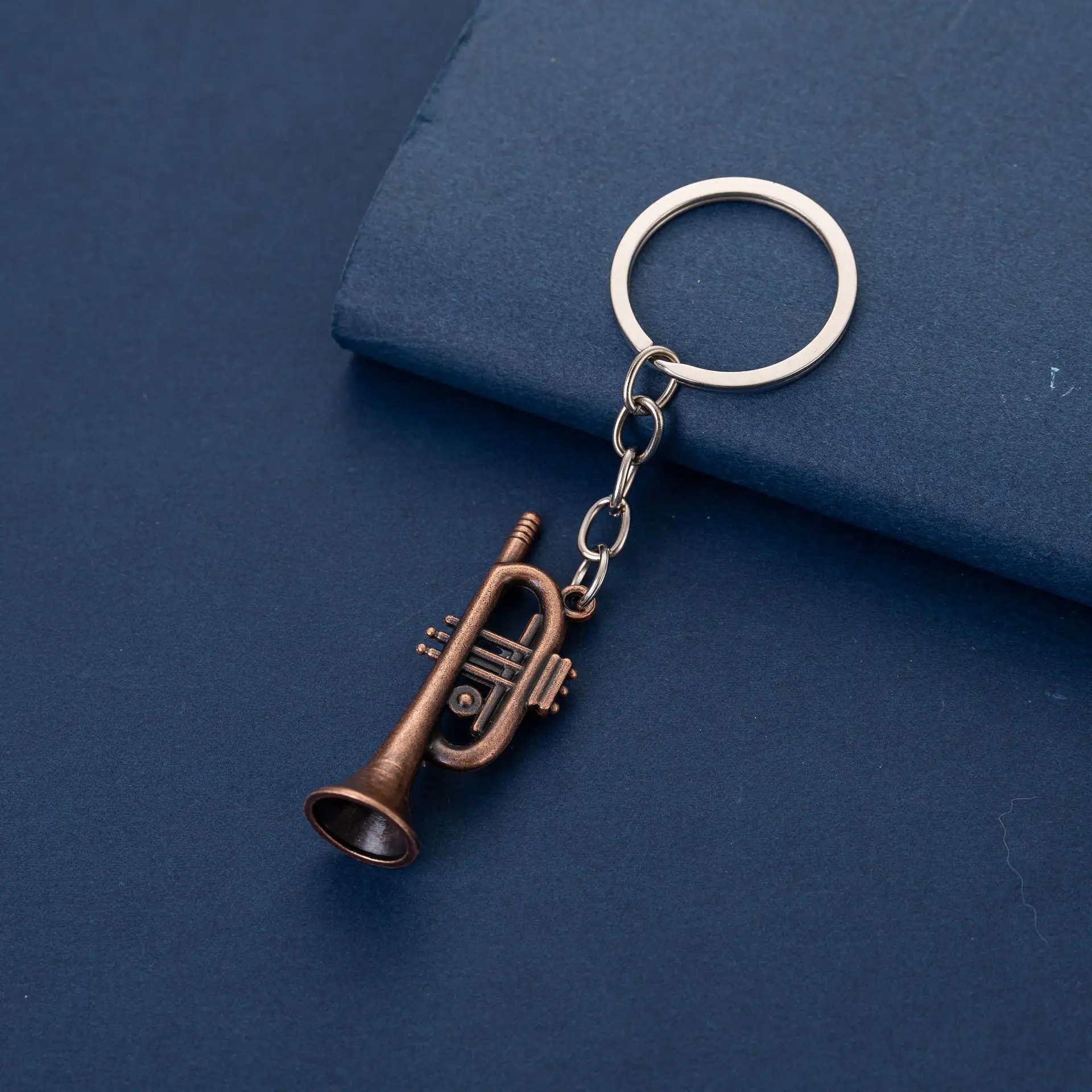 New Fashion Mini Small Musical Key Chain Car For Women's Men's Metal Waist Keychain Best Gift Key Ring Music Jewelry Gifts K5322 image 4