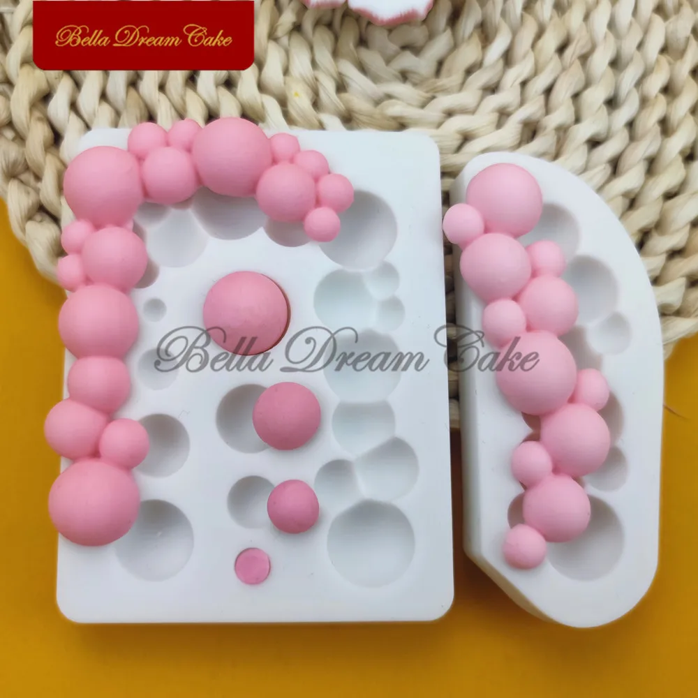 3D Bubble Ball Archway Design Silicone Mold Fondant Chocolate Mould DIY Clay Topper Model Cake Decorating Tools Kitchen Bakeware