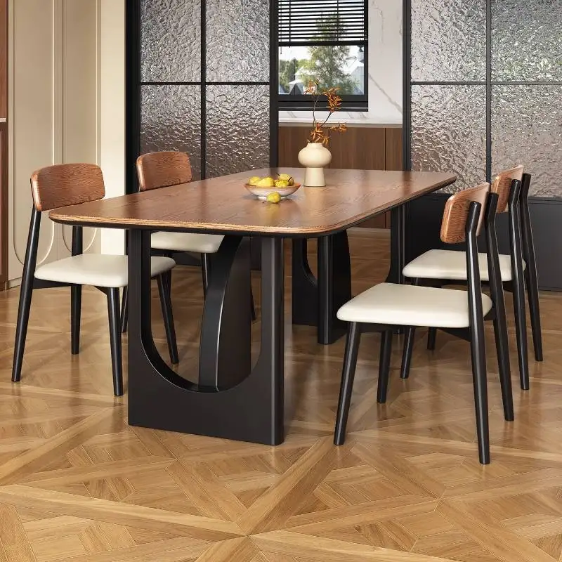 

Nordic Black Dining Tables Square Design Study Kitchen Living Room Dining Tables Luxury Modern Tavoli Pranzo Furniture Home