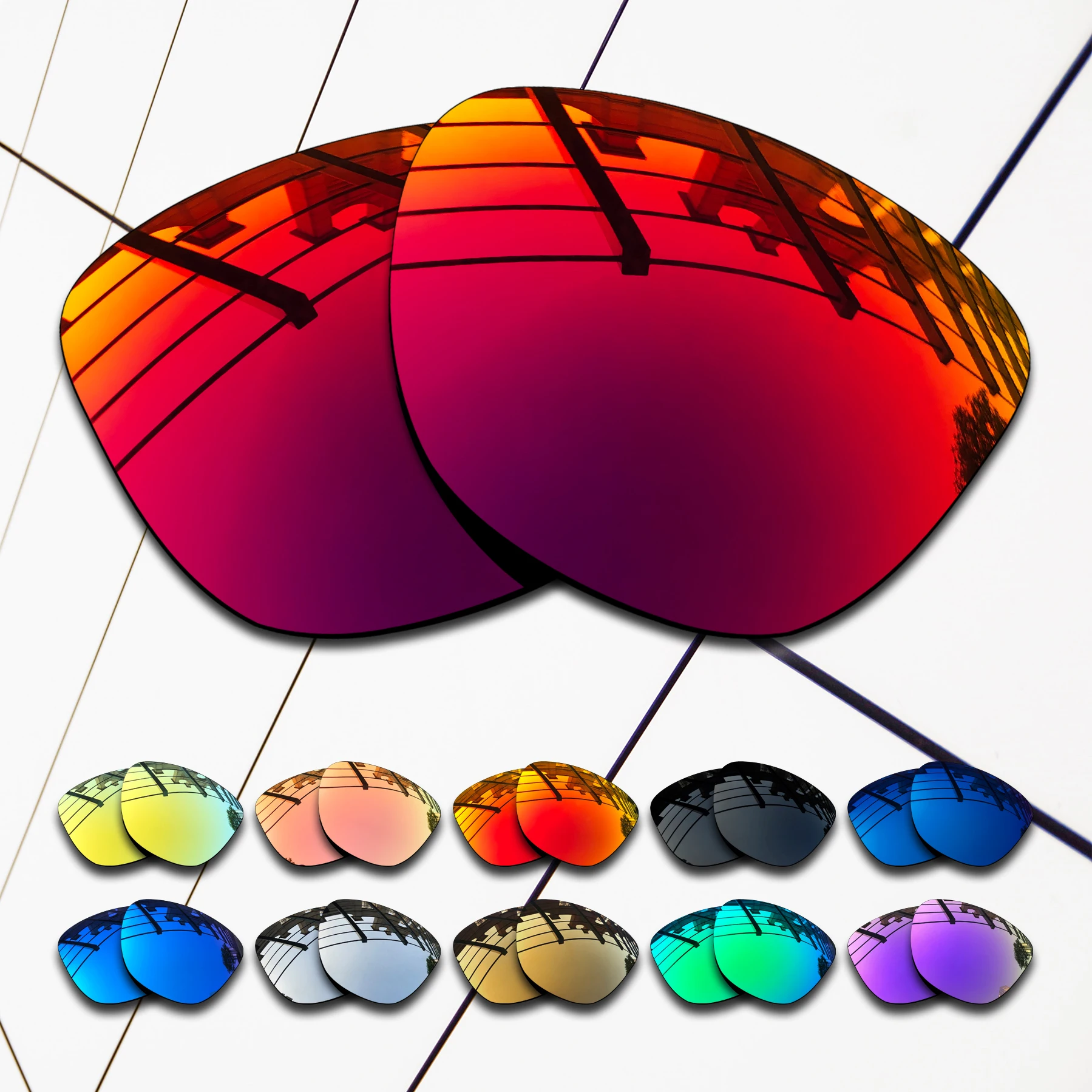 

ELuxonsight Polarized Enhanced Replacement Lenses for Oakley Frogskins LX OO2043|Frogskins LX Asian Fit Sunglasses
