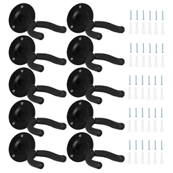 Guitar Wall Mount Hanger 1/2/4/6/10 Pcs Guitar Hanger Wall Hook Guitar Bass Mandolin Banjo Ukulele Stand Neck Holder Accessories