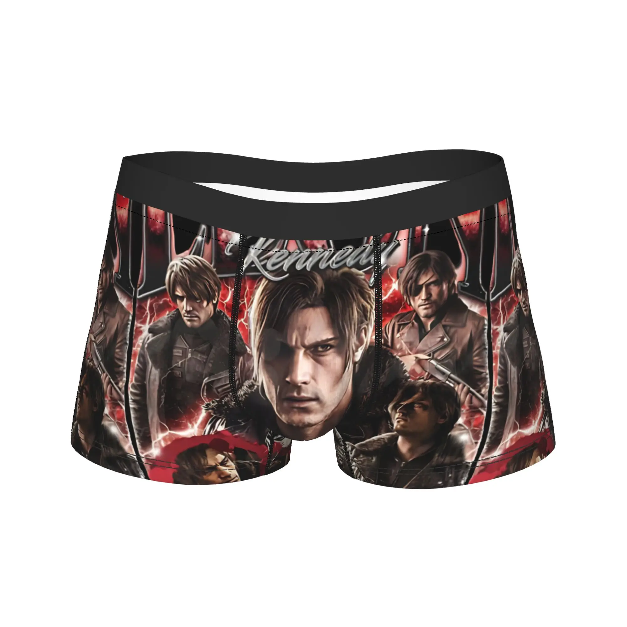 Leon Kennedy Babygirl Residents Evils Underwear  Design Boxer Shorts Trenky Men Panties Funny Shorts Briefs Gift
