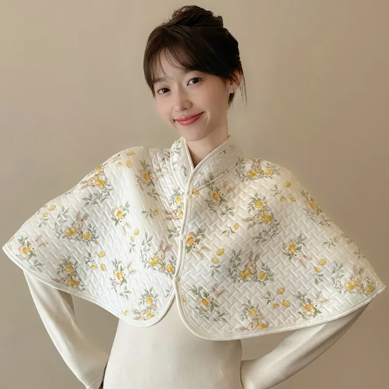 Soft Air Cotton Postpartum Nursing Shawl Women Shoulder Cold Proof Wrap Warm Autumn Winter Nursing Cover Shawl For AC Room Use