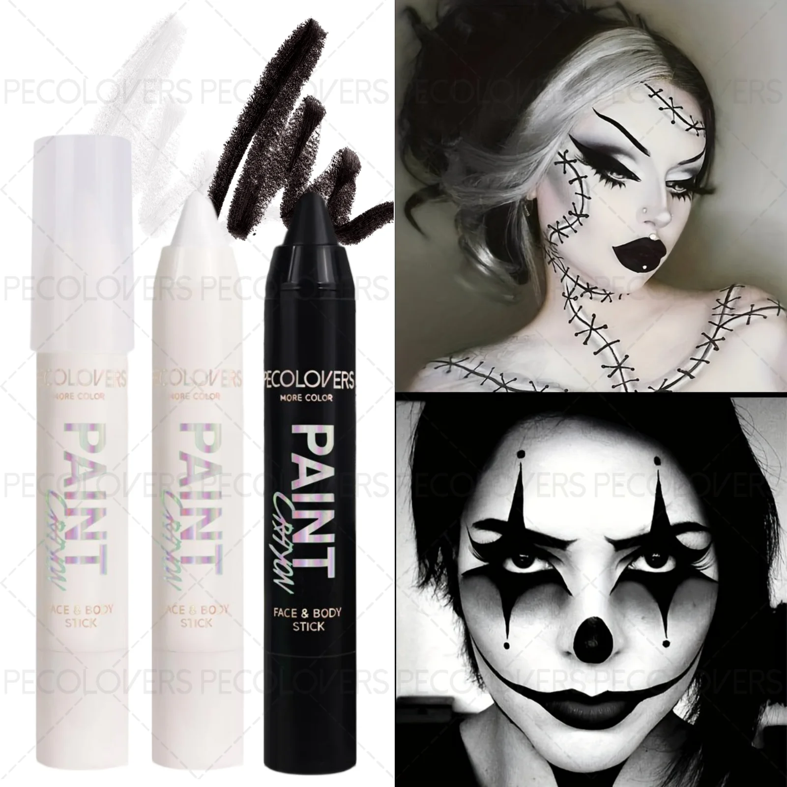 1pc Waterproof Halloween Body Paint Pen - Easy to Color, High, Anti-Stain, Gentle Formula for Festivals & Stage Makeup