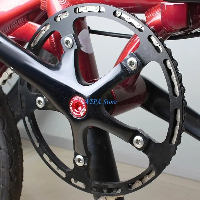 U13C 1pc Aluminum Alloy Cycling Watertight Sealed Crank Nut Crank Screw Crankset Nut
