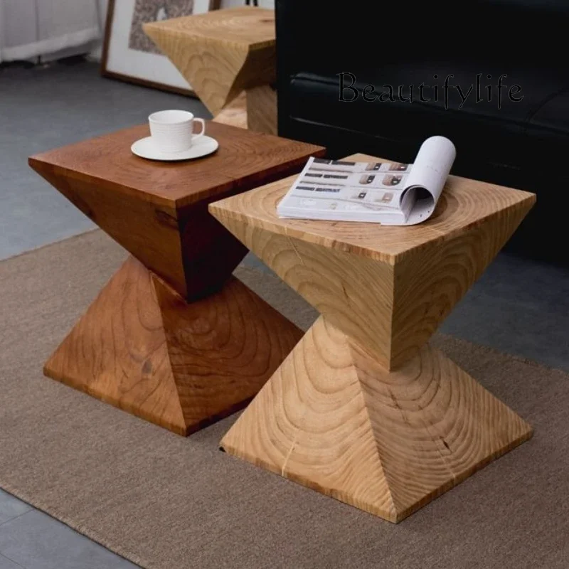 

gW Modern Solid Wood Coffee Tables Nordic Small Apartment Living Room Side Table Designer Creative Wooden Living Room Furniture