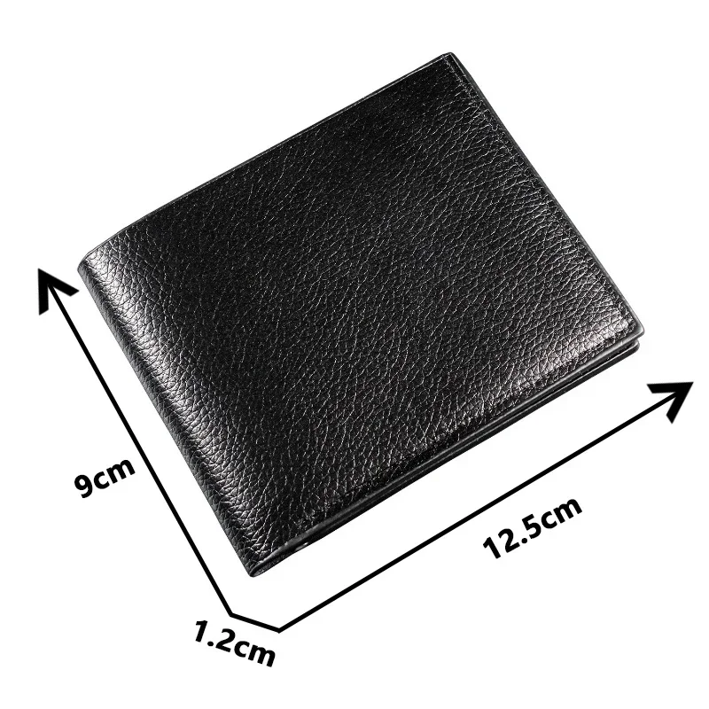 Men's Wallet PU Leather Men Wallets Premium Product Solid Color Wallets Short Black Walet Multifunctional Portefeuille Homme