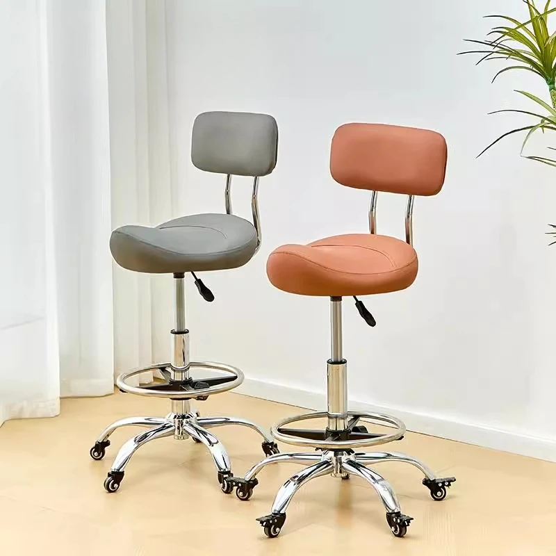 كرسي تصفيف الشعر الاحترافي لصالون التجميل، مصفف هيدروليكي دوار، أثاث صالون الحلاقة، مقعد دوار سيلا قابل للتعديل