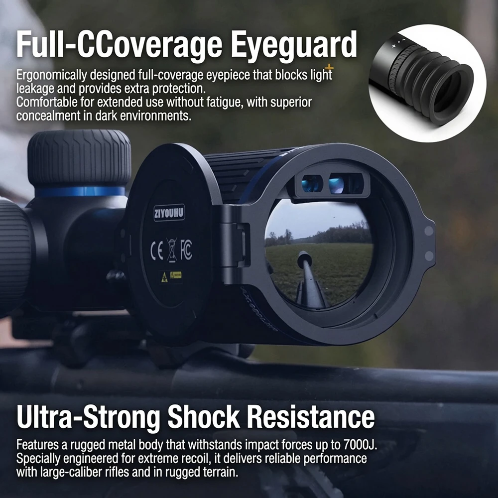 Night Arrow Max Thermal Imaging Monocular - 640×512 IR Rangefinder with 1200m Detection, Day/Night Vision Monocular for Outdoor