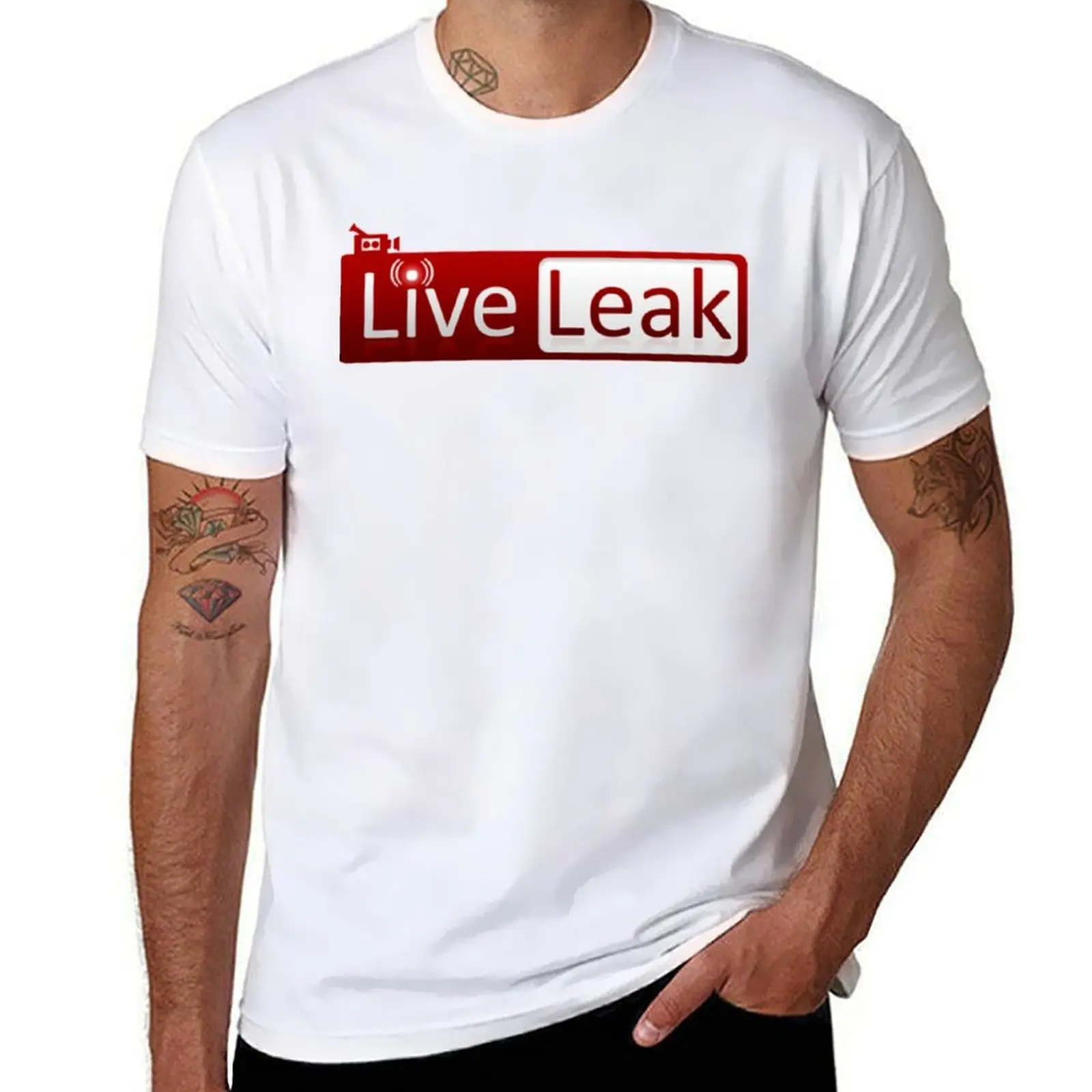 

Live Leak Website T-Shirt man t shirt summer t shirt man plain T-Shirt