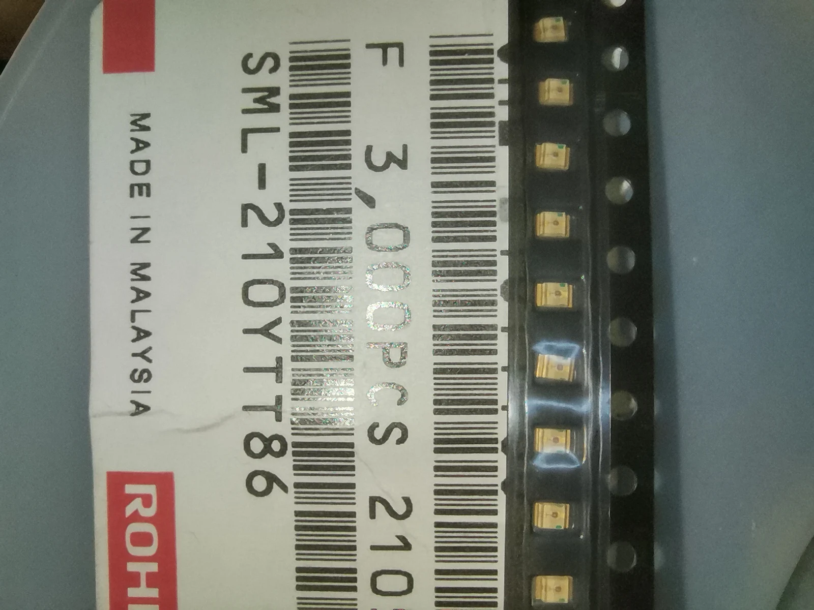 50 шт./SML-210YTT86 0805 (2012) стандартный индикатор желтого цвета, светодиодный индикатор, длина волны 587 нм