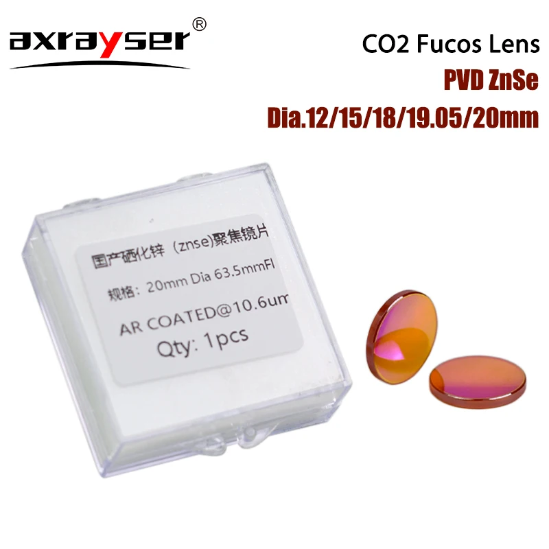Imagem -06 - Lente de Foco Laser para Máquina de Corte Gravura Lente Laser Co2 Znse Co2 Diâmetro 12 mm 15 mm 18 mm 19 mm 20 mm Fl38.1 mm 508 mm 635 Milímetros 762 Milímetros 1016 Milímetros