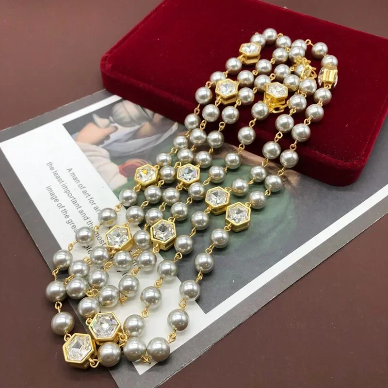 Women Long AAA Pearls  Necklaces