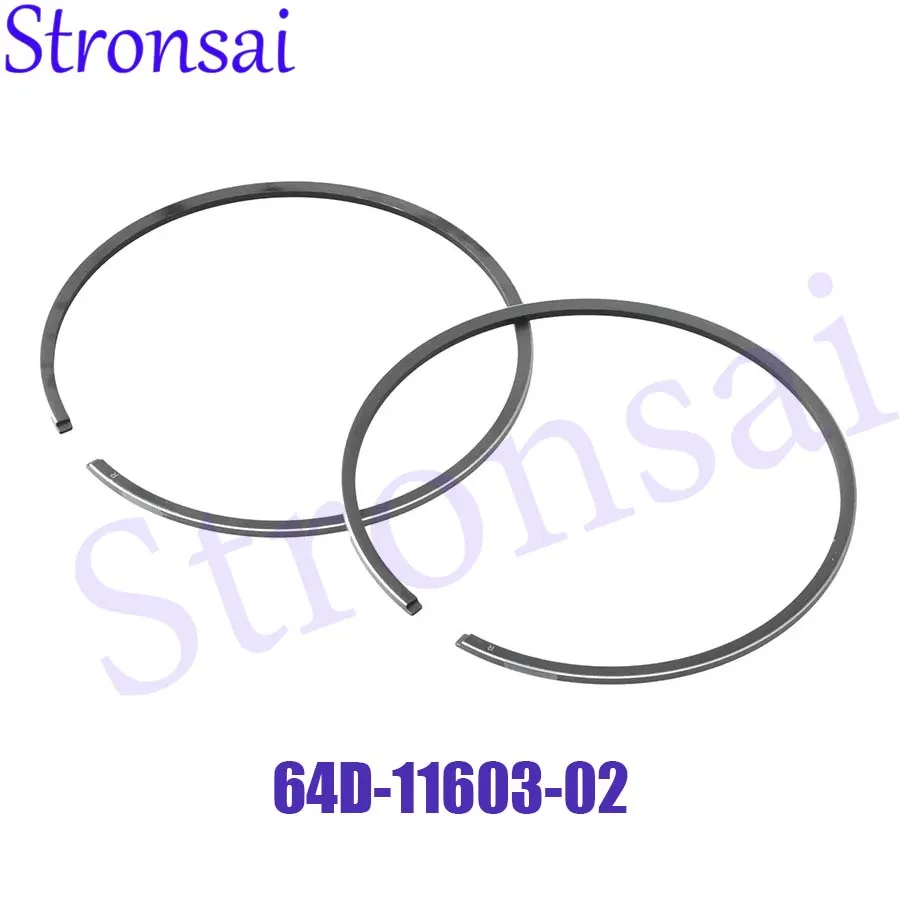 

64D-11603-02 STD Piston Ring Set for Yamaha 130HP 150HP 175HP 200HP 225HP 250HP V6, 90mm ST Boat Engine Parts