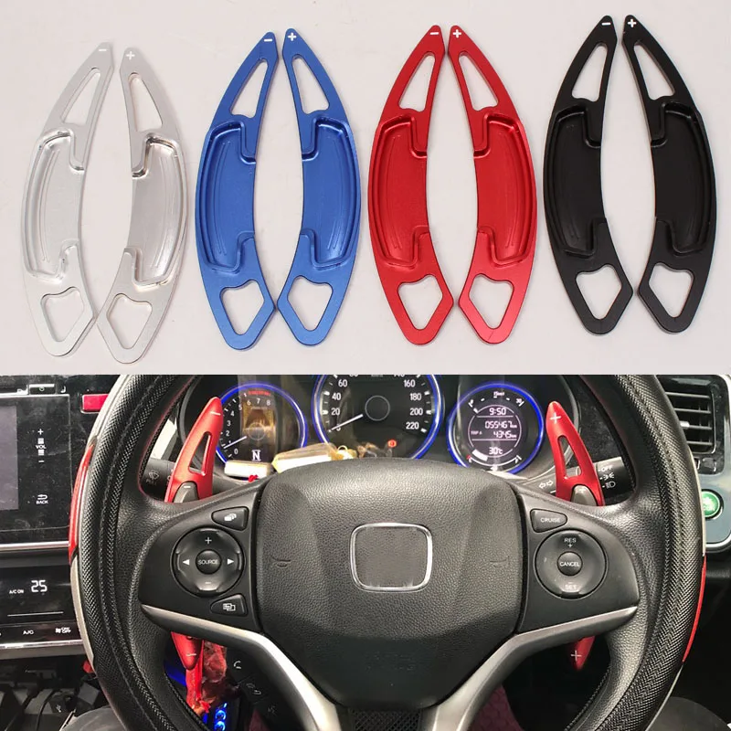 Paleta de cambio de volante de aluminio, extensión de 2 piezas para Honda Civic Accord Spirior Odyssey 2015, 2016, 2017, 2018, 2019