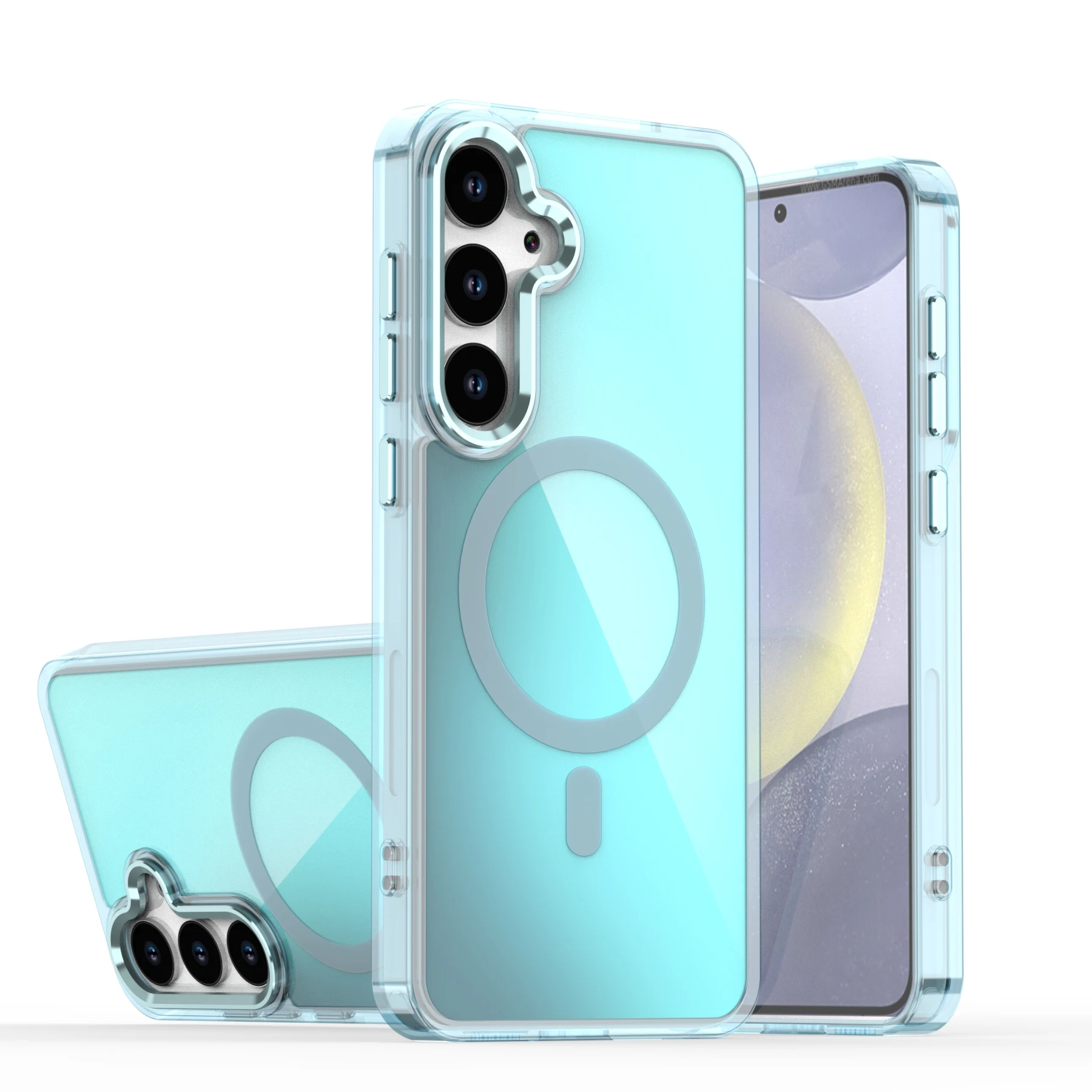 موضة الليزر التدرج للصدمات المغناطيسي Magsafe جراب هاتف لسامسونج S25 FE S24FE S23 FE A17 A56 A36 A26 A16 A06 غطاء #1