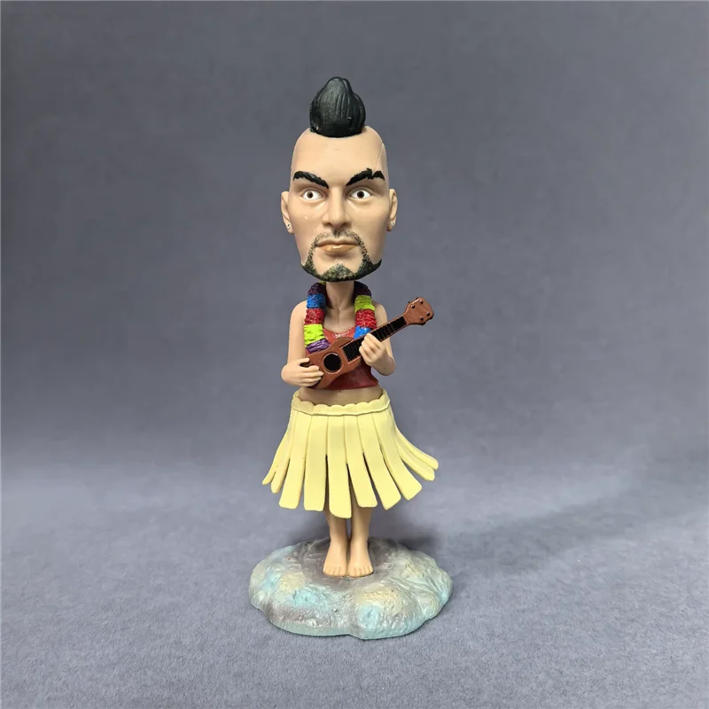 Figura de juguete de 11 cm estilo hula hawaiana de dibujos animados, muñeco coleccionable para niños, modelo con falda de hierba.
