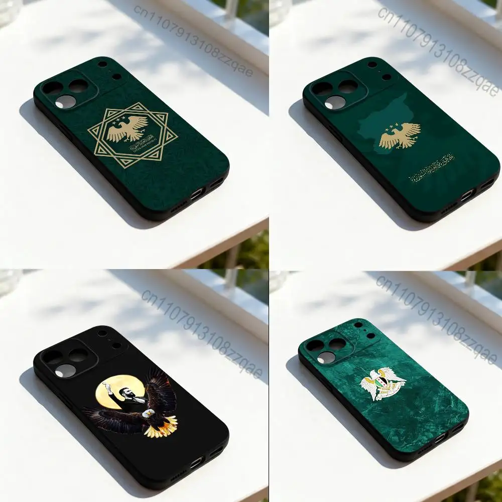 Чехол для телефона с флагом Сирии от Ахмеда аль-Шараа для iPhone 15, 16, 12, 14, 13, 11, 17, Pro, Max, Plus, E, Air, Mini, черный, мягкий, на заказ