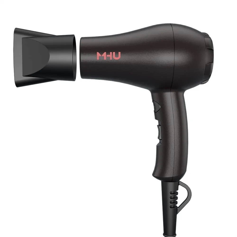 

Mini Travel Hair Dryer 1000 Watts Ceramic Ionic Blow Dryer for Kids with Concentrator, Black